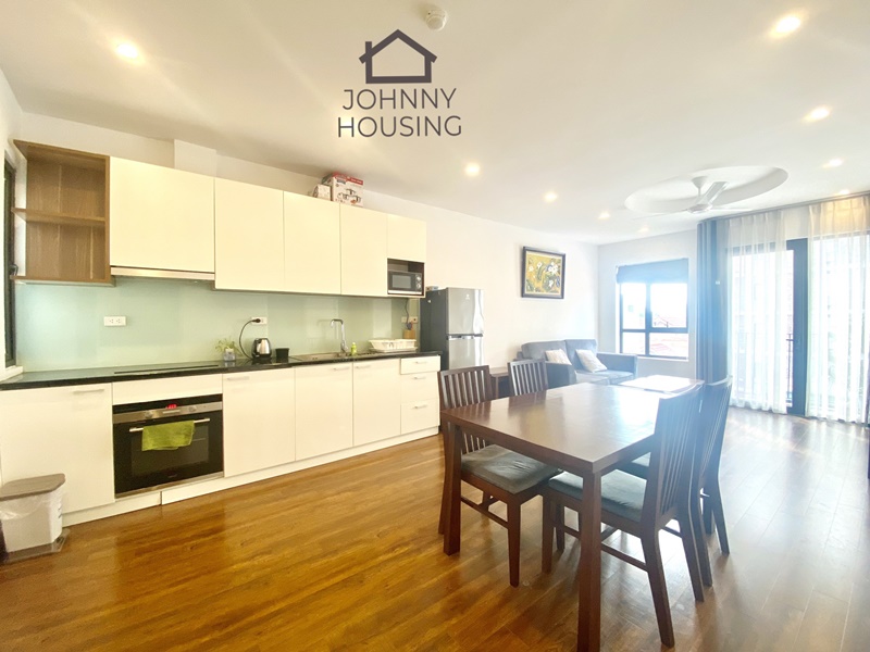 Bright and airy 2 bedrooms apartment for rent on Dang Thai Mai, Tay Ho ID 0046