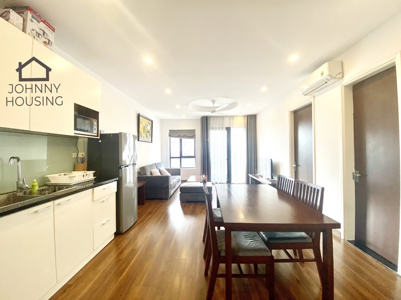 Bright and airy 2 bedrooms apartment for rent on Dang Thai Mai, Tay Ho ID 0046