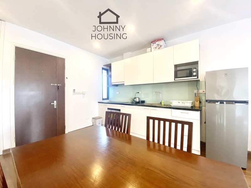 Bright and airy 2 bedrooms apartment for rent on Dang Thai Mai, Tay Ho ID 0046