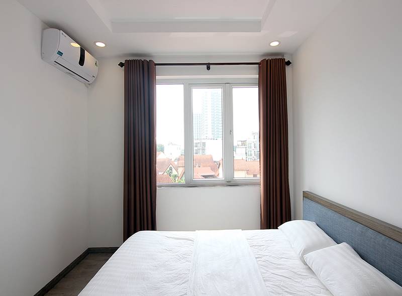 High floor one bedroom with balcony for rent on To Ngoc Van, Tay Ho ID 0047