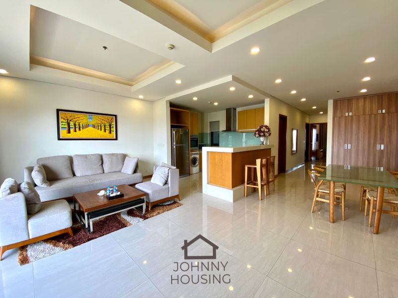 Gorgeous modern 2 bedroom apartment with large balcony and greenery view on Trinh Cong Son ID 0067