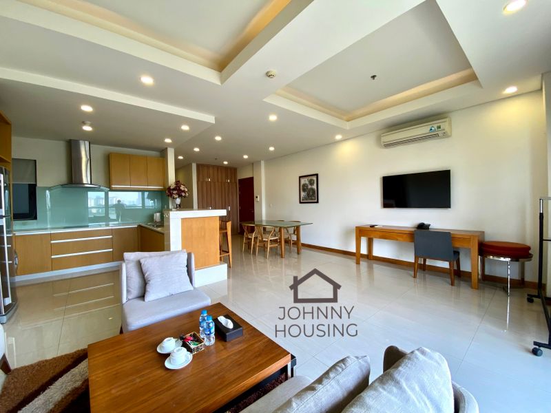 Gorgeous modern 2 bedroom apartment with large balcony and greenery view on Trinh Cong Son ID 0067