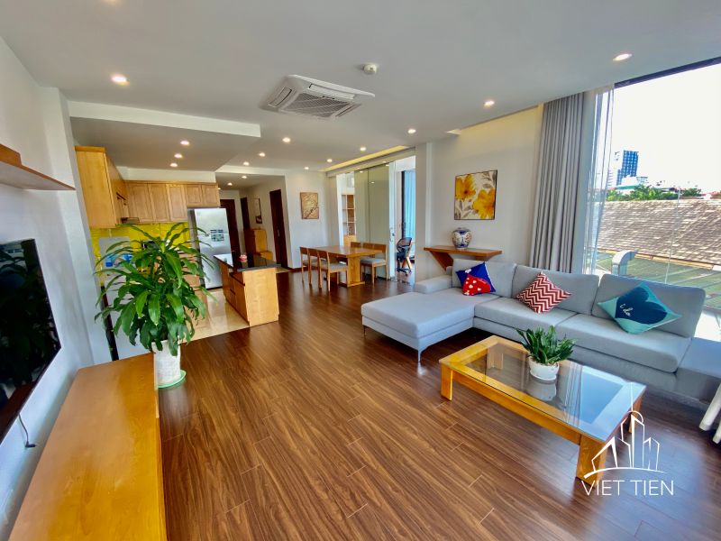 Spacious 2 bedroom and 1 working room with large balcony and greenery view on Nhat Chieu ID 0069