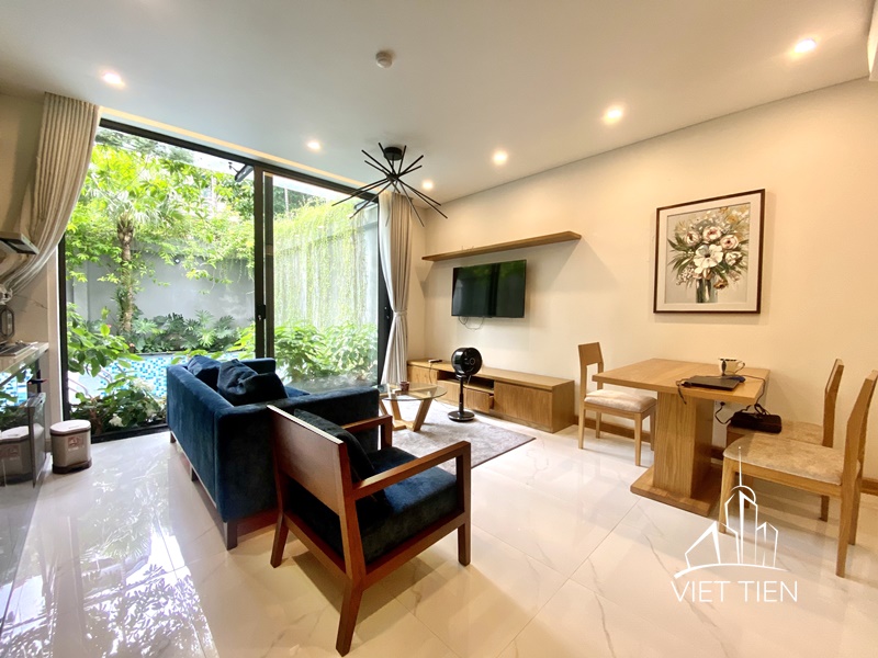 1 bedroom apartment with private pool on Dang Thai Mai Street ID 0090