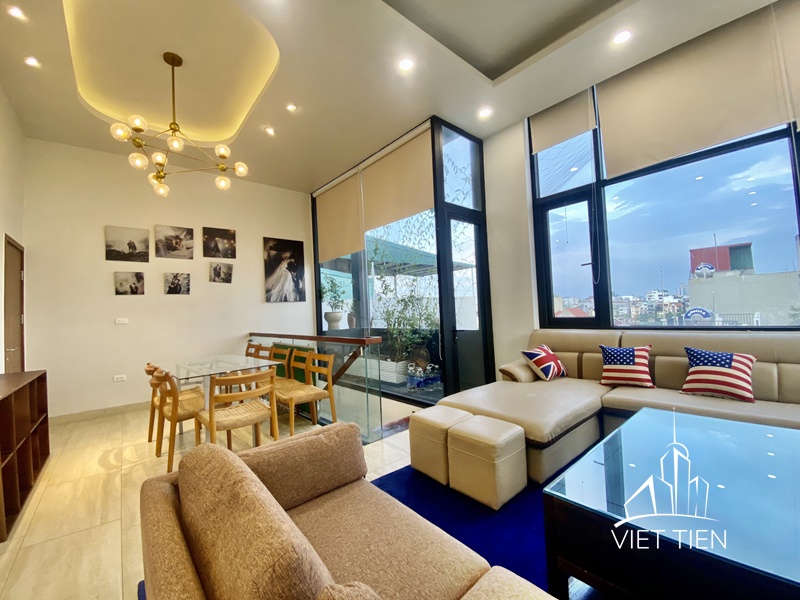 Open view duplex 3 bedrooms apartment on Dang Thai Mai Street ID 0098