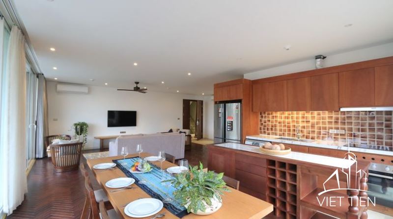 Wooden Style 3 Bedroom Apartment On To Ngoc Van street ID 0148