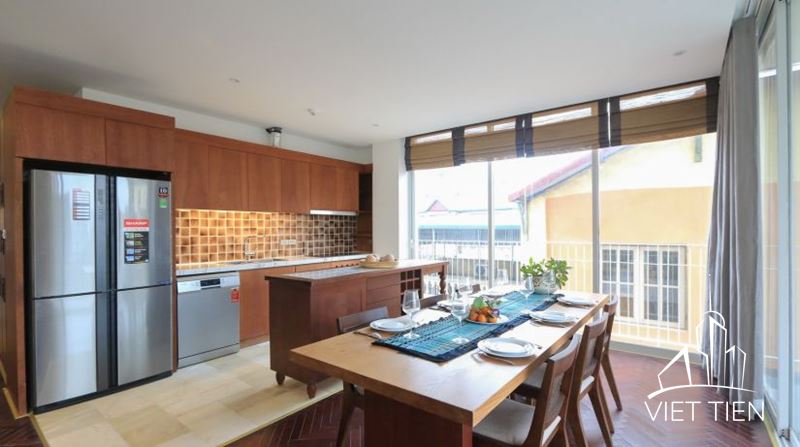 Wooden Style 3 Bedroom Apartment On To Ngoc Van street ID 0148