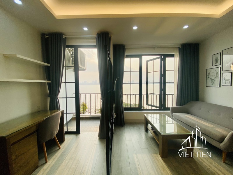 Lake view 1 bedroom apartment with balcony on Vu Mien Str ID 0161