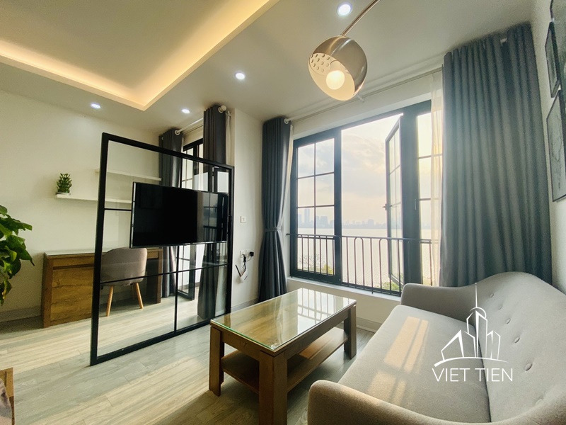 Lake view 1 bedroom apartment with balcony on Vu Mien Str ID 0161