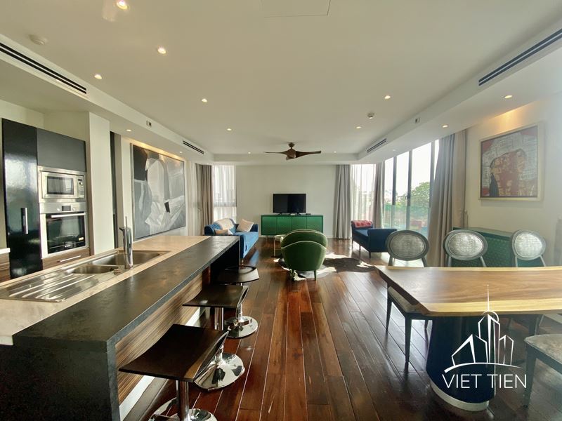 Stylish 3 Bedroom Apartment on Xuan Dieu street with Lake View ID 0183