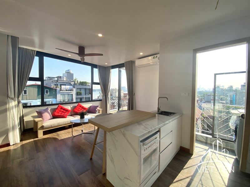 Modern 1 Bedroom Apartment, High Floor on Xuan Dieu street ID 0204