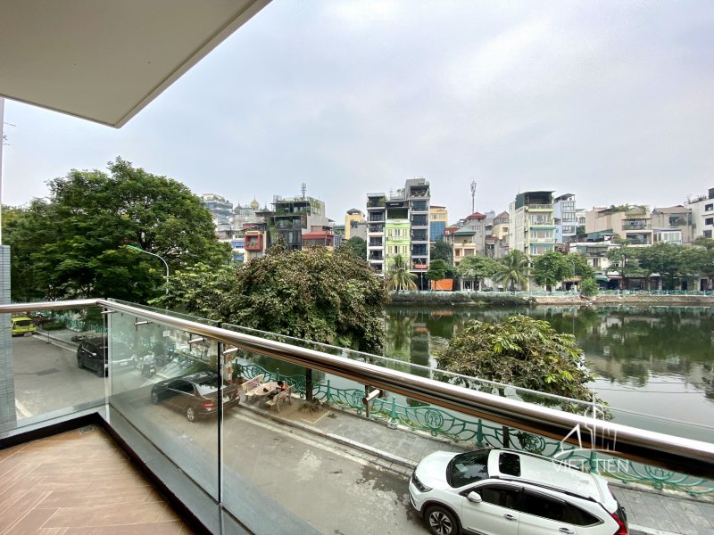 Lake view spacious cozy 3 bedrooms with balcony for rent on Vu Mien ID 0206