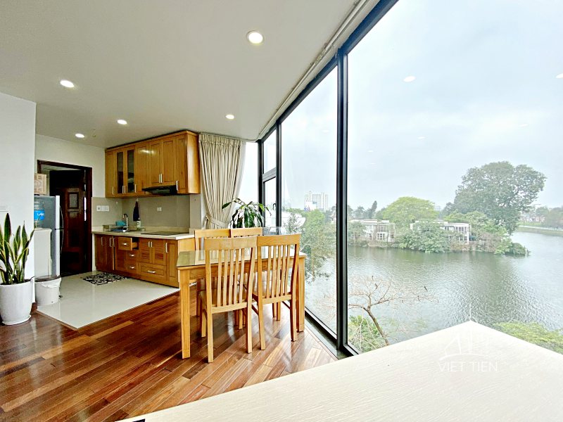 Spacious lake view 1 bedroom apartment with lots of natural light in Tay ho area ID 0222