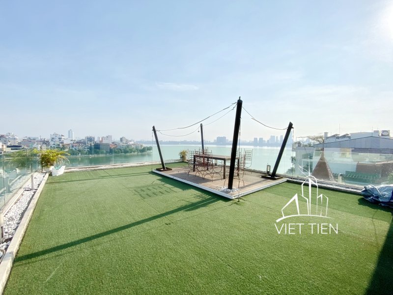 Gorgeous large terrace lake-view 1 bedroom apartment on Quang An ID 0232