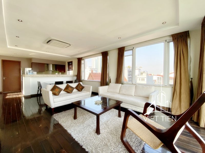 Gorgeous large terrace lake-view 1 bedroom apartment on Quang An ID 0232