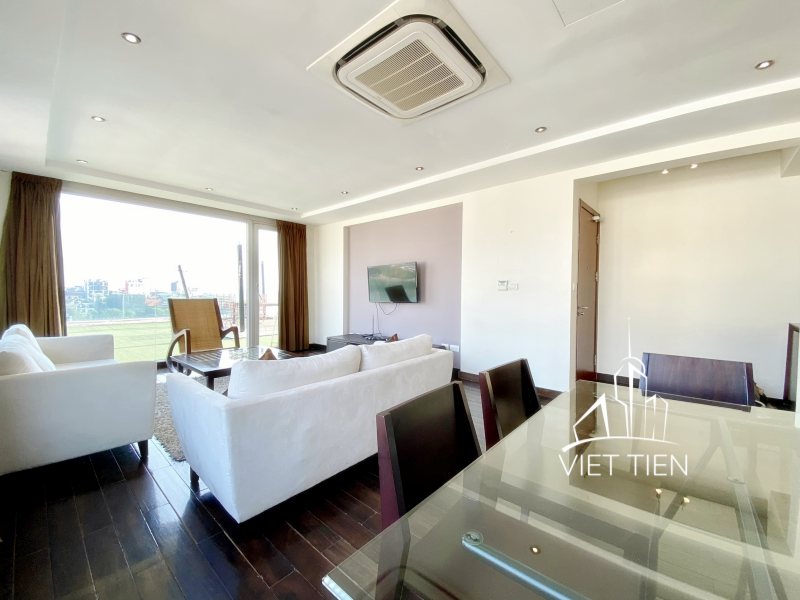 Gorgeous large terrace lake-view 1 bedroom apartment on Quang An ID 0232