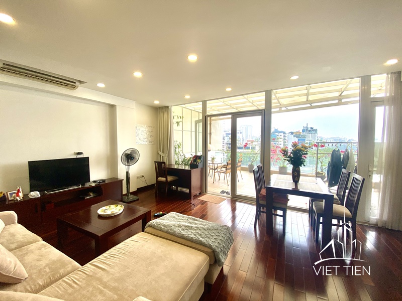 Stunning lake view 1 bedroom apartment with big terrace on Truc Bach Street ID 0235