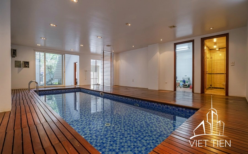 Modern villa with indoor swimming pool for rent on To Ngoc Van, Tay Ho ID 0298