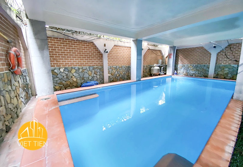 Large court yard, swimming pool villa for rent on To Ngoc Van, Tay Ho, Hanoi ID 0301