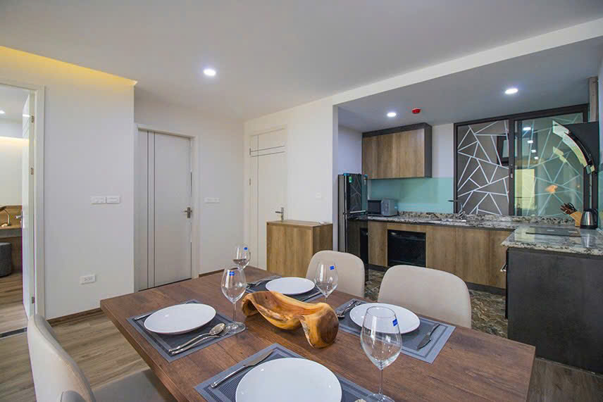 Brand new spacious one bedroom apartment for rent on Vu Mien, Tay Ho, Hanoi ID 0307