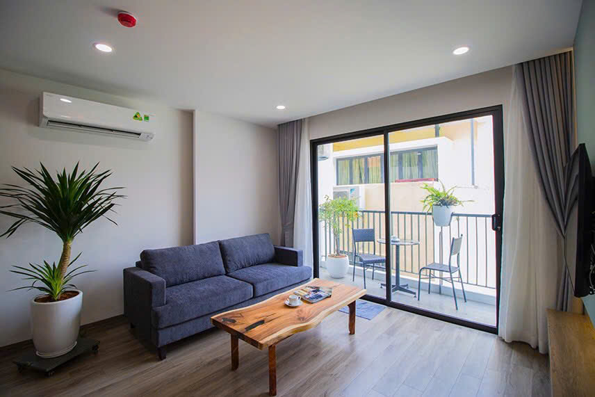 Brand new spacious one bedroom apartment for rent on Vu Mien, Tay Ho, Hanoi ID 0307