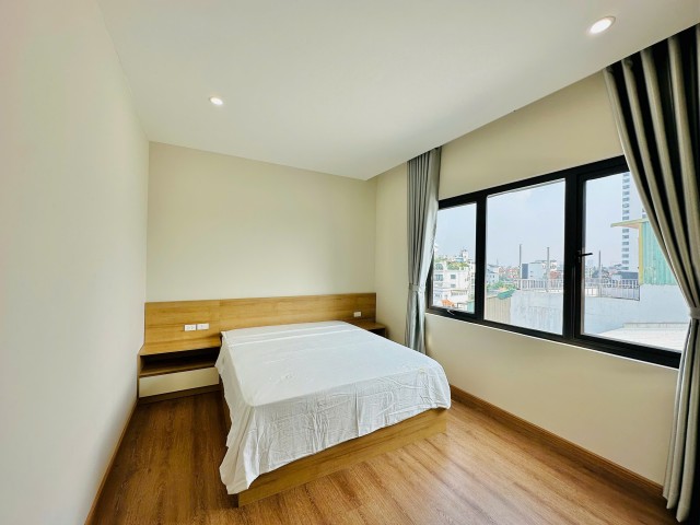 Large terrace 1 bedroom apartment for rent on To Ngoc Van, Quang An ward, Tay Ho, Hanoi ID 0309