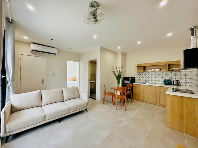 Large terrace 1 bedroom apartment for rent on To Ngoc Van, Quang An ward, Tay Ho, Hanoi ID 0309