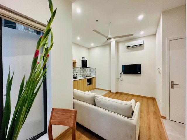 Budget new 1 bedroom apartment for rent on To Ngoc Van, Tay Ho, Hanoi ID 0310