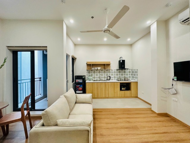 Budget new 1 bedroom apartment for rent on To Ngoc Van, Tay Ho, Hanoi ID 0310