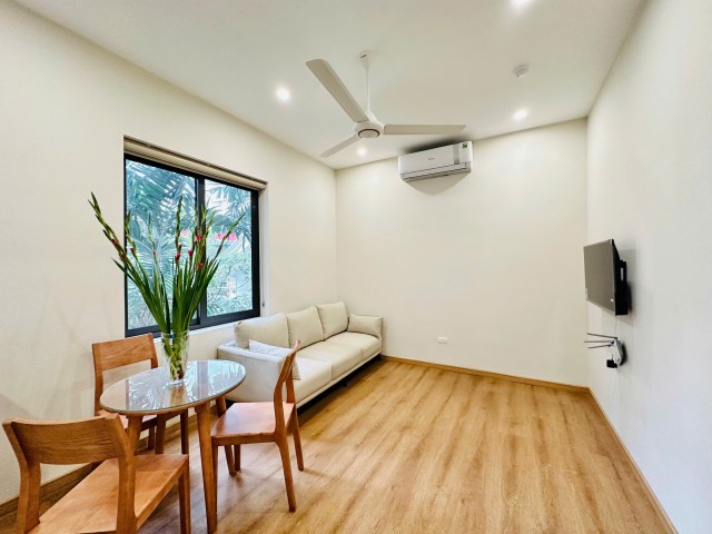 Budget bright 1 bedroom apartment for rent on central To Ngoc Van, Tay Ho, Hanoi ID 0311