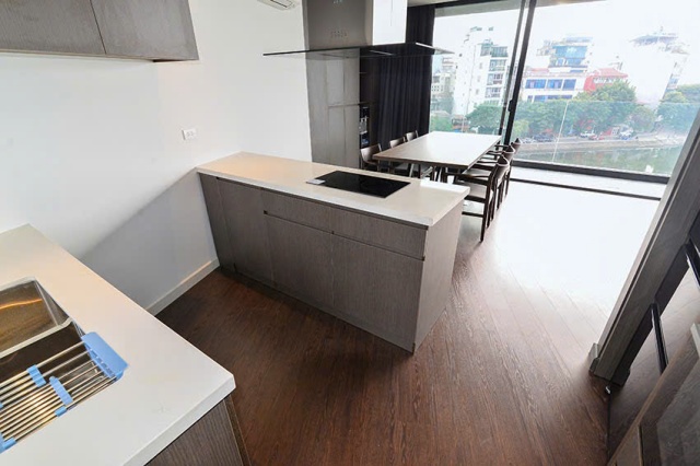 Brand new lake view 2 bedrooms apartment for rent on Truc Bach street, Ba Dinh, Hanoi ID 0313